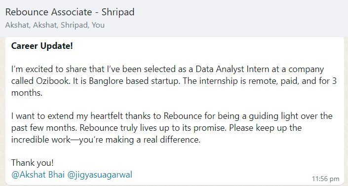 Rebounce Success Stories review